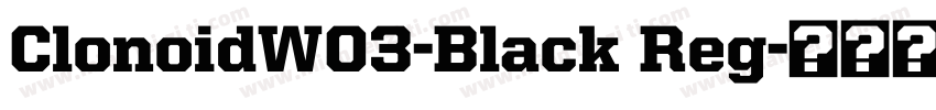 ClonoidW03-Black Reg字体转换